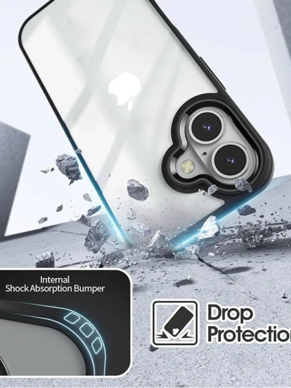 Black Magnetic Case that fits iPhone 16